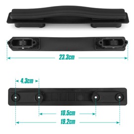 Volein Suitcase Handle Replacement Plastic Replacement Handle Black Luggage Suitcase Handle Replacement Carry Handle for Luggage Suitcase (B110)