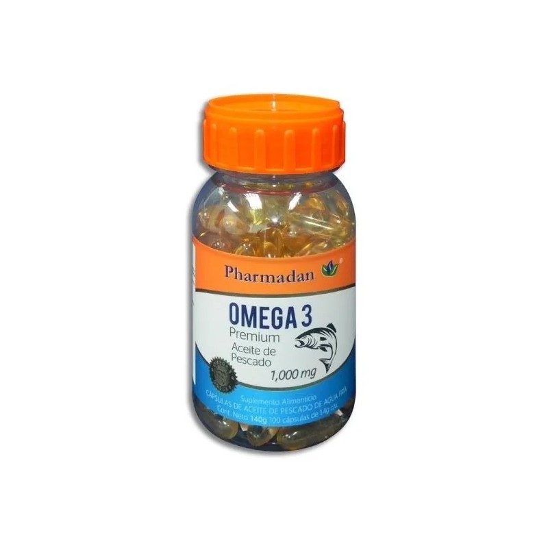 Omega 3 Aceite De Pescado 100 Caps Sabor Neutro