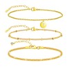 QJLE Initial Gold Anklets for Women Waterproof Womens Anklet Ankle