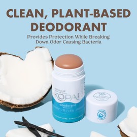Kopari Kopari Aluminum Free Coconut Deodorant, Non Toxic & Clean Plant-Based, No Aluminum, Parabens or Baking Soda, Long Lasting Protection, Original 2 oz