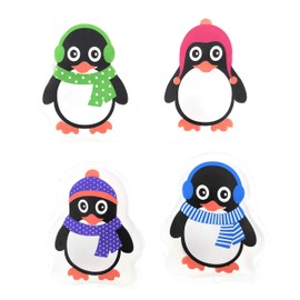 Set of 4 Pocket Warmers, Hand Warmers, Penguins for Warm Hands and Fingers, Reusable Heat Pads