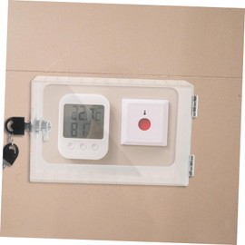 TEHAUX Transparent Thermostat Lock Box Keyed Wall Mounted Guard for Thermostat Protection Lightweight and Compact Easy Visibility of Display