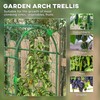 Outsunny Cucumber Trellis, 6' Tall Arch Trellis for Climbing Plants