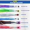 C&H Lures Alien Lure, Blue/Blue/Silver Mylar Skirt, Concave Head, Hologram