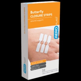 AEROPLAST Butterfly Wound Closures 45 x 10mm 10 Packs