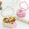 Heart Shape Dancing Ballerina Music Box Jewelry Box Carousel Swivel