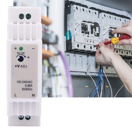 Din Rail Power Supply 24v, Compact DIN Rail Switching Power Supply for Control Cabinet for Industrial Control Equipment