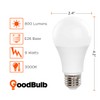 GoodBulb LED A19 Light Bulbs | 9 Watt (60 Watt