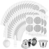 Tanlade 300 Pcs Reusable Espresso Capsules 2 Refillable Coffee Pods