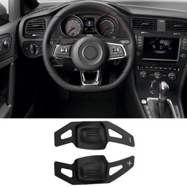 Pack of 2 Car Steering Wheel Shift Paddles Compatible with VW Tiguan, Touran L, Golf 8 MK8 from 2019, Shift Paddle on the Steering Wheel of a Car, Steering Wheel Shift Paddle Extension Accessories,