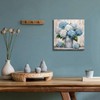 LAIART Blue Hydrangea Wall Art Farmhouse Wall Decor Flower Canvas