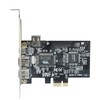 SIENOC PCIe with 6Pins PCI-Express FIREWIRE 400 IEEE 1394 CARD