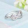 STARCHENIE Infinity Ring for Women 925 Sterling Silver Promise Band