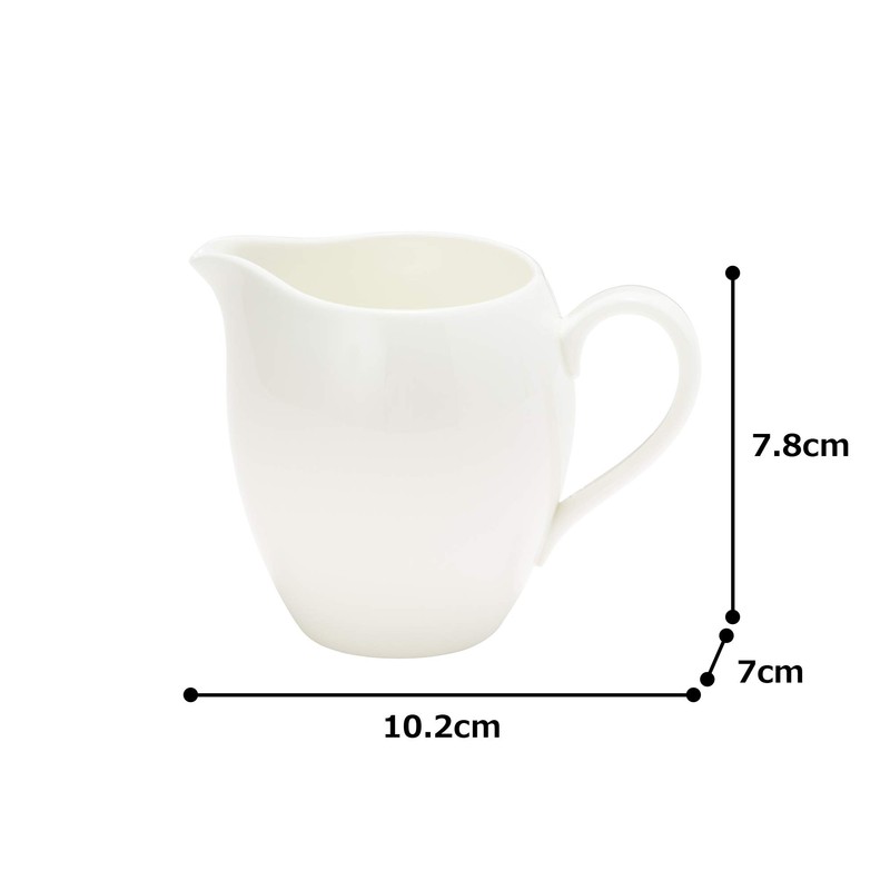 Narumi 51326-4642 Creamer Styles Cool Coupe, White, 6.1 fl oz