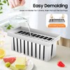 20Pcs Stainless Steel Popsicle Molds and Rack with Brush Square