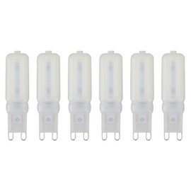 G9 Bulb Dimmable Eye Protection 32 LEDs 7W Small Light Bulbs for Chandelier Ceiling Lamp 6pcs Natural Light 110V
