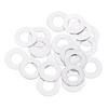 sourcing map M6 304 Stainless Steel Flat Washers, 20pcs 6x12x0.2mm