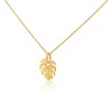 Mary & Jules Women's Monstera Necklace Made of Recycled 925
