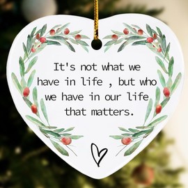 Best Friend for Women Friends Christmas Ornaments Birthday Gifts for Female Friend Friendship Inspirational Gifts for Women Xmas Gifts Friendship Ornament Ceramic Christmas Decorations