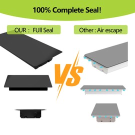 Demiwise 4 Pack Magnetic Vent Covers for Complete Seal, 5.5" X 12" Magnetic Floor Vent Covers for Wall or Ceiling Vents and RV,Home HVAC and AC Vents