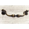 Universal Hardware Vintage Brass Drawer Handle Solid Cabinet Drop Swan