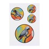 4 x 'African Grey Parrot' Temporary Tattoos - Water Resistant,