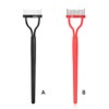 SUIOPPYUW Eyelash Brush Lash Comb Black Pink Arc Designed Premium