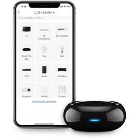 BestCon RM4C Smart Remote Control, Smart Home, Learning Remote Control, Infrared Appliances, Remote Control, Compatible with Alexa, Google Home, Siri (Black)