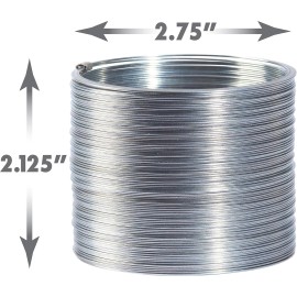 POOF-SLINKY The Original Slinky Walking Spring Toy, 2.75-inch Diameter Metal Slinky, Fidget