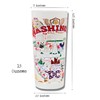 Catstudio Drinking Glass, Washington DC Frosted Glass Cup for Kitchen,