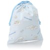 Cinnamoroll HCN3900 Drawstring Bag, M, For Kids, saxon blue