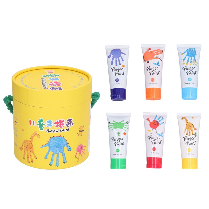 6pcs Finger Paint Safe Washable Eco Friendly Enlightenment Toy Finger