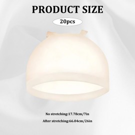 Wig Caps to Hold Wig in Place, 20 Pack Breathable Hair Net for Wigs, Transparent Wig Cap for Comfortable Fit, 7inch to 26inch Stretch for Daily Wear, Drama Performance and Costume Use