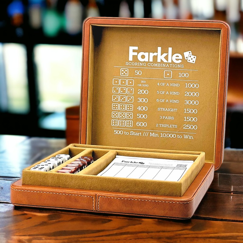 Luck Lab Farkle Dice Tray and Storage Case - Includes