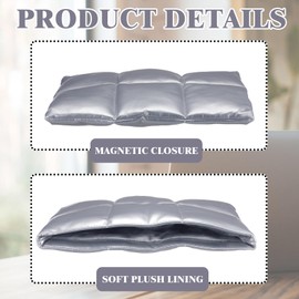 Saysurey Puffy Laptop Sleeve Case 13 Inch 14 Inch, Quilted Puffer Lap Top Carrying Case Laptop Sleeve Bag Pillow Bag Compatible with MacBook Air M4 2025 M3 M2 M1/ MacBook Pro M4 Pro/max, Silver