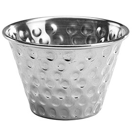 GenWare Stainless Steel Hammered Ramekins 4oz / 114ml, RAMSTH4, Pack of 4