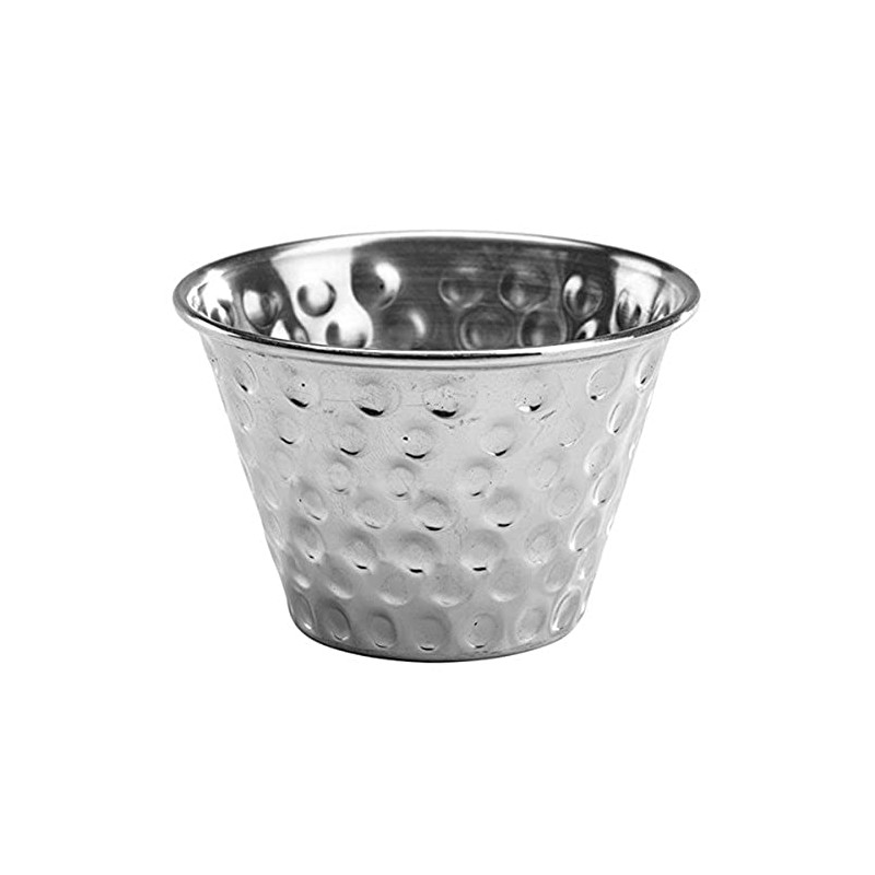 GenWare Stainless Steel Hammered Ramekins 4oz / 114ml, RAMSTH4, Pack
