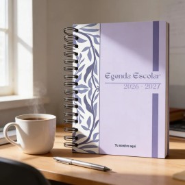 Agenda Escolar Diaria 2026 -2027 Personalizada Pasta Dura 31