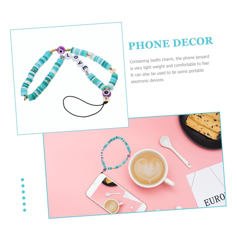 Operitacx Delicate Beaded Phone Lanyard Creative Decorative Phone Rope for