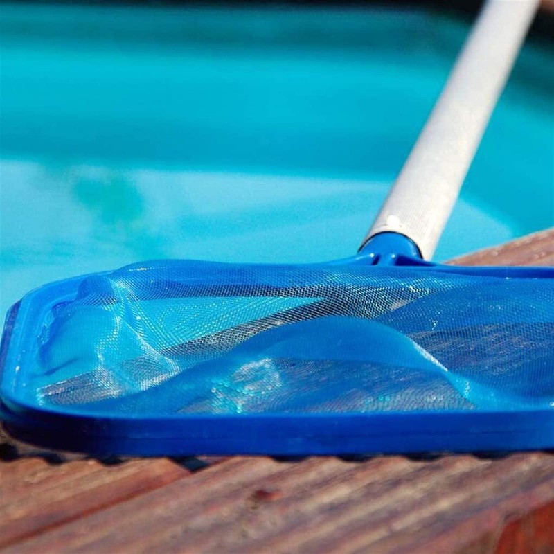 Leaf Net Pool Mesh Flat Water Swimming Cleaning Blue Skimmer