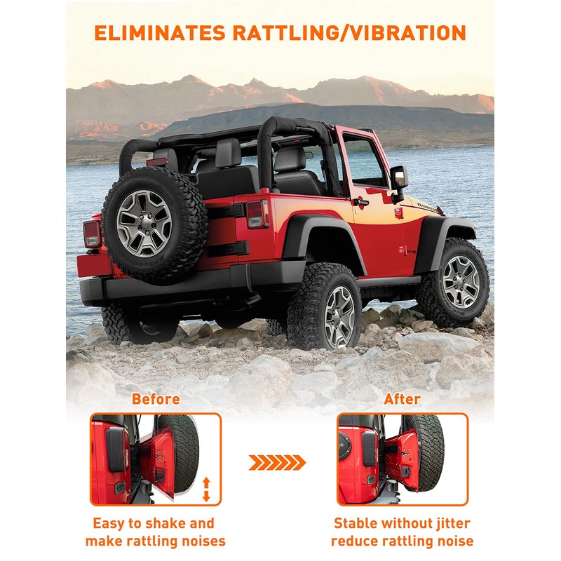 Savadicar TL01 Tailgate Limiter, Aluminum Alloy Rear Trunk Door Latch,