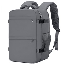 Cmezevi Cabin Bags 40x20x25 for Ryanair, Small Underseat Carry-ons Bag Hand Luggage Bag Travel Backpack Cabin Size 20L Fit 14 Inch Loptop Bags for Women Men with Trolley Sleeve - Dark Grey