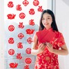 HOWAF 140pcs Chinese New Year Decorations centerpieces,Felt Fu Character for
