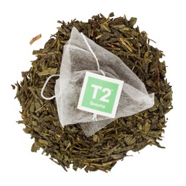 T2 Tea Sencha Green Tea Bags in Resealable Foil Refill Bag, 60 Count