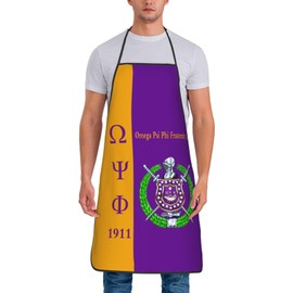 Bixinboy Psi Phi Kitchen Apron Waterproof For Men Women Cooking Bbq Chef Apron
