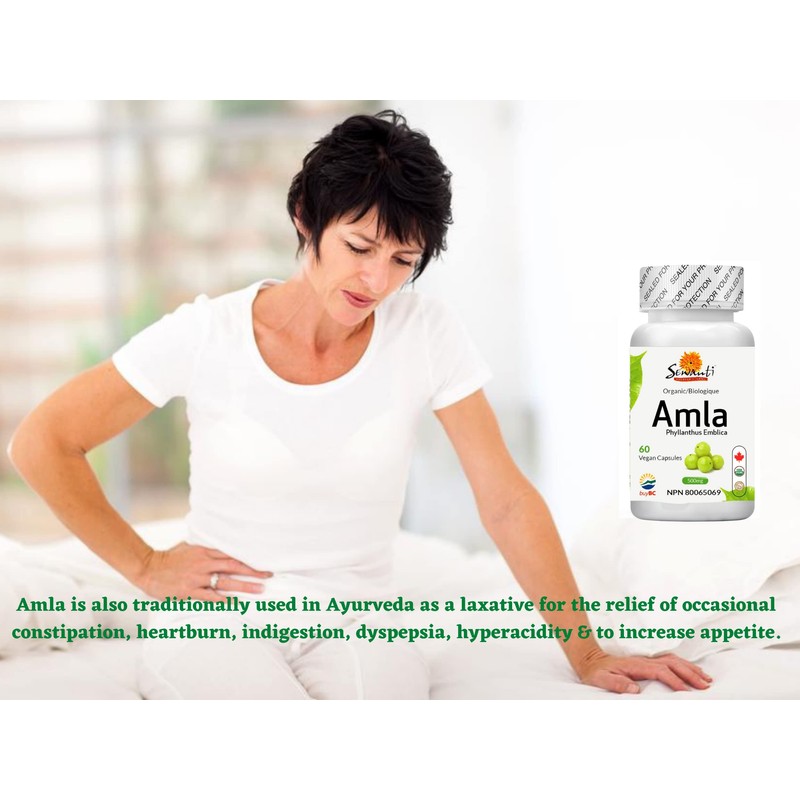 Sewanti Organic Amla Digest, Digestant, Laxative, rejuvenative, NPN 80065069, 60