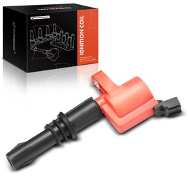 A-Premium Paquete de bobina de encendido (rojo) FD508 compatible con Ford F-150 F-250 F-350 Super Duty Explorer Expedition Lincoln Mercury 4.6L 5.4L