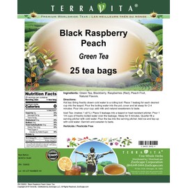 Black Raspberry Peach Green Tea (25 tea bags, ZIN: 538452)