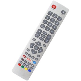 121AV - Replacement Remote Control for SHW/RMC/0115 Sharp Aquos UHD 4K DVB-T TV LC-40UG7252K LC-40UI7352E LC-43CFG6002E LC-49CFG6001K LC-50UI7422E LC-40UI7552K LC-40UI7552K 3CFG60 01K LC-43F5