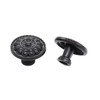 binifiMux 8-Pack 1.25" Black Vintage Drawer Dresser Dangle Knobs Pulls
